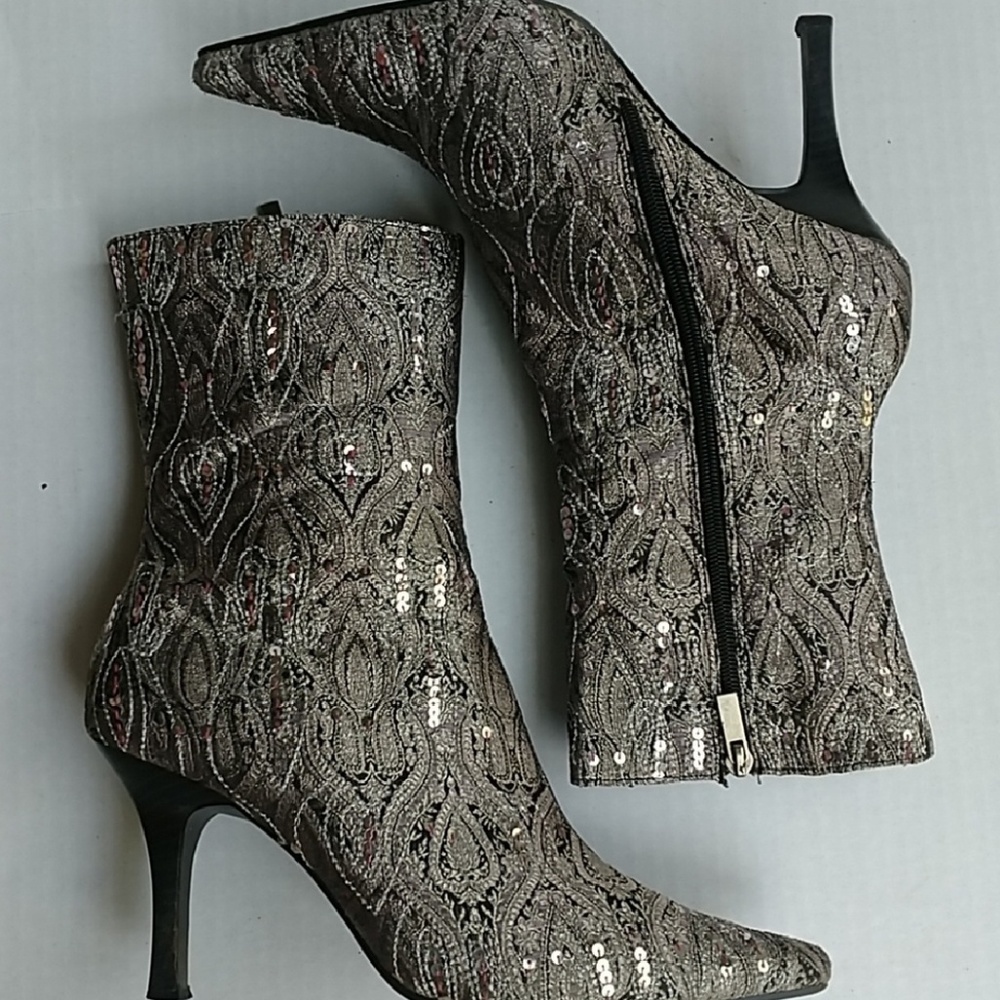 Sequin Embroidery boots!